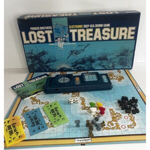 Vintage 1982 Parker Brothers Lost‎ Treasure Game Deep Sea Diving works